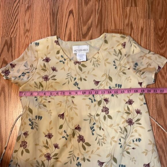 Motherhood Vintage Maxi Dress, Yellow Floral, Small - Picture 7 of 9